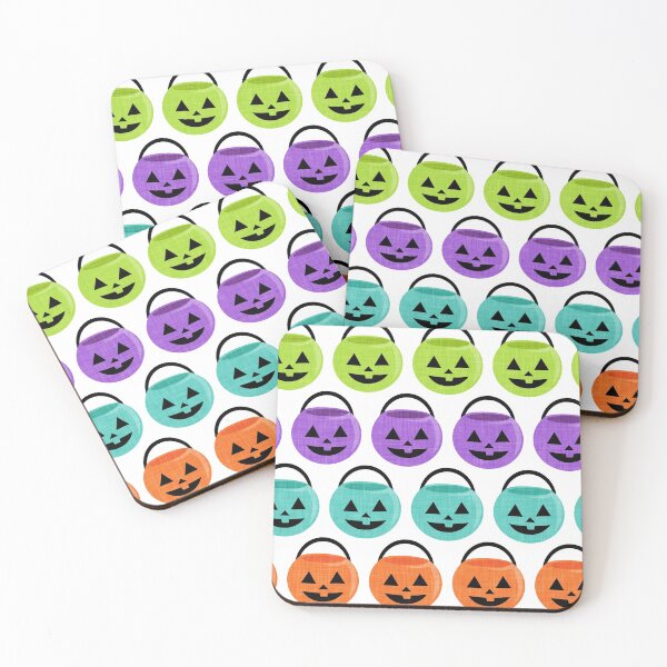 Item preview, Halloween Pumpkin Pail - Multi on White designed and sold by littlearrow.