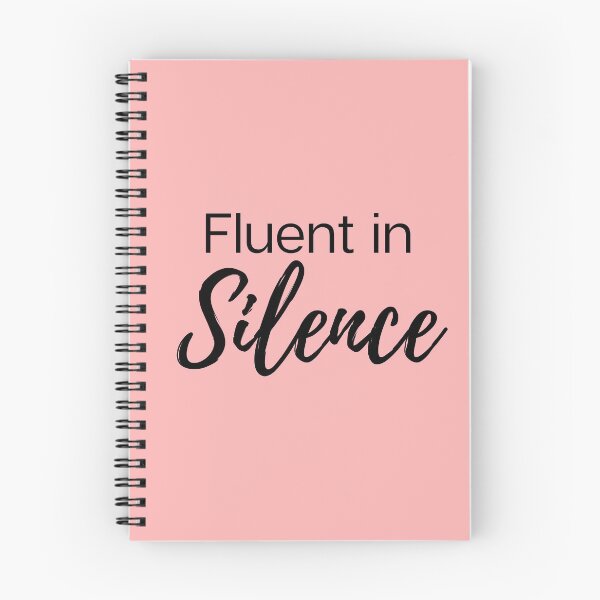 Item preview, Fluent in Silence - Typography Decal designed and sold by KarolinaPaz.
