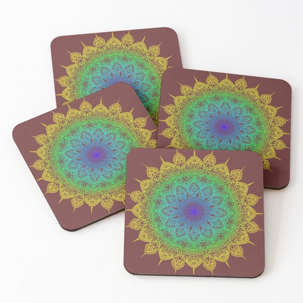 Item preview, Gradient Mandala (Yellow, Green, Blue) designed and sold by Shine Design Blossom.