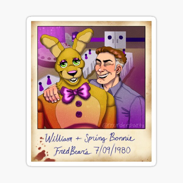 Springbonnie Stickers Redbubble - fnaf human spring bonnie how to get free robux without