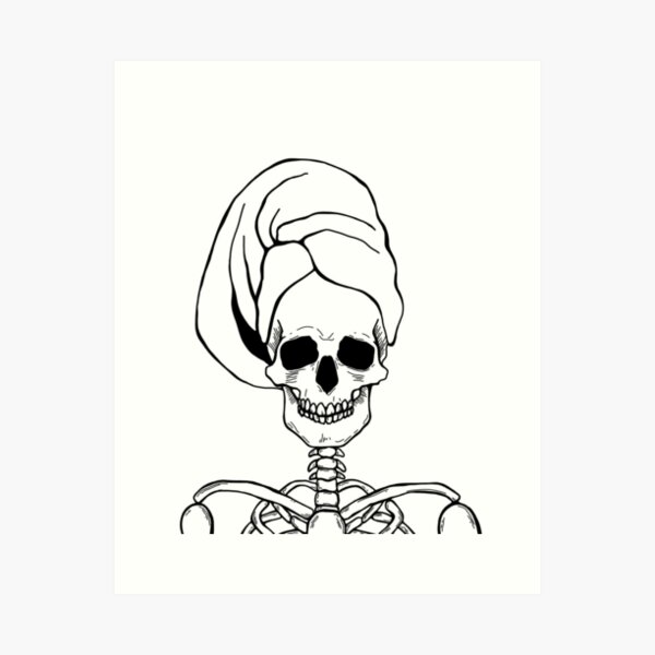 Item preview, Bath Towel Skeleton designed and sold by Klbwdn.
