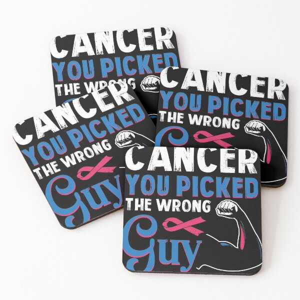 Item preview, Cancer Survivor You Picked the Wrong Guy Funny Cancer print designed and sold by Lisbob.