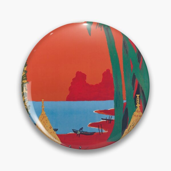 Item preview, TAI Nouvelle Caledonie vintage travel poster designed and sold by stickart-marek.