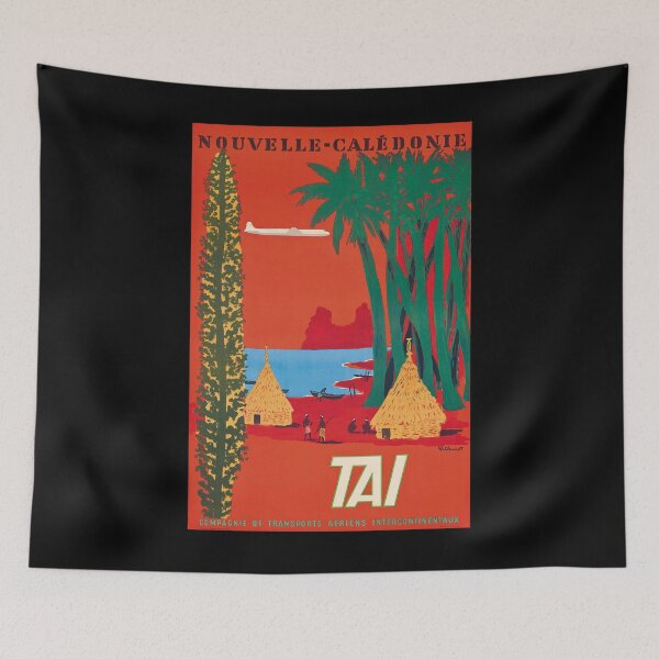 Artikelvorschau, TAI Nouvelle Caledonie vintage travel poster entworfen und verkauft von stickart-marek.