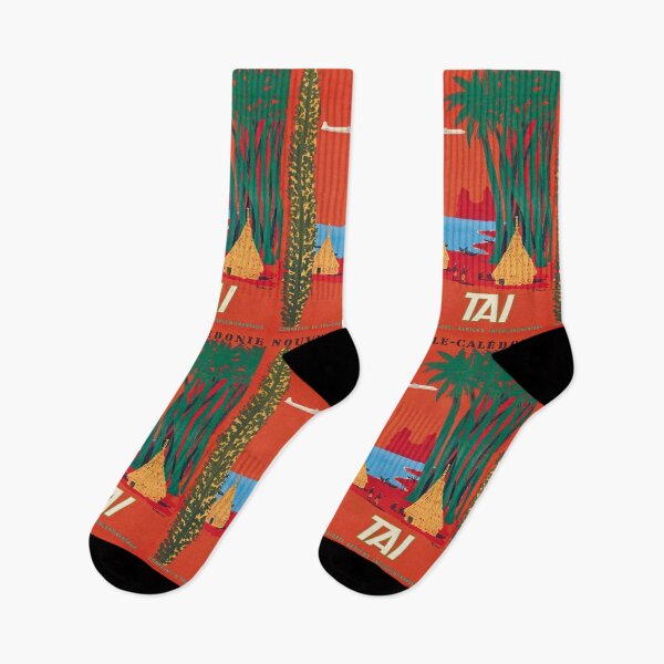 Item preview, TAI Nouvelle Caledonie vintage travel poster designed and sold by stickart-marek.