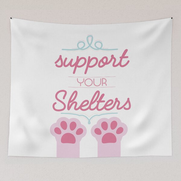 Item preview, Support your Shelters (Pastels) designed and sold by Thoughtscrawl.