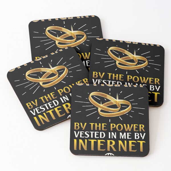 Item preview, Funny Internet Officiant Gift Wedding Design Idea print designed and sold by Lisbob.