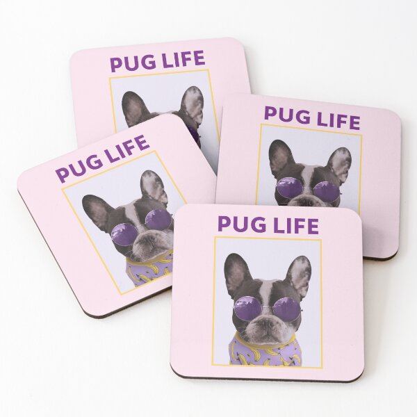 Item preview, The Pug Life- Cute Pug Wearing Sunglasses designed and sold by thefunstreet.