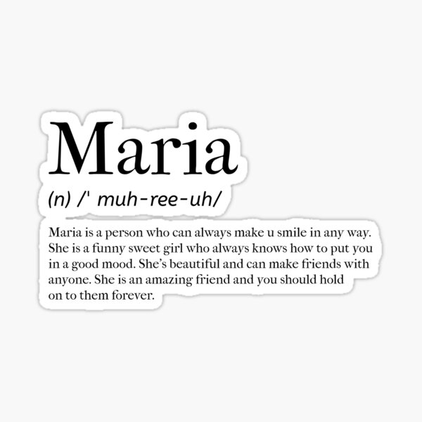 maria-definition-sticker-by-tastifydesigns-redbubble