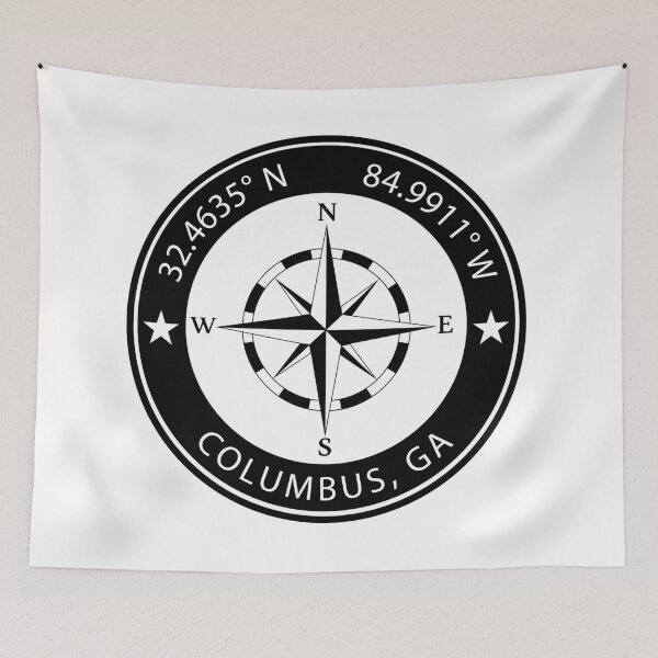 Item preview, Columbus, Georgia Geographical Coordinates designed and sold by TeeOhGraphics.