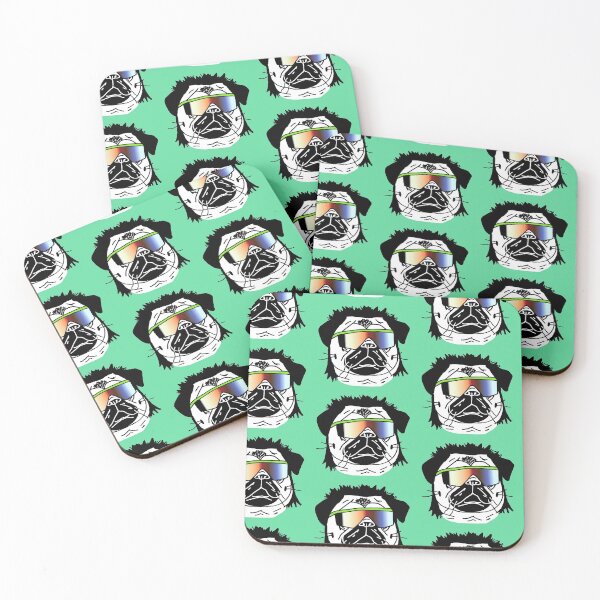 Item preview, Pug Dog with Mullet and Sunglasses designed and sold by PutMEonYOU.