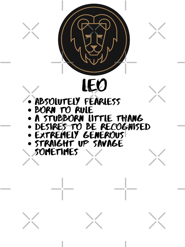 Leo Zodiac Funny Description Kids T Shirt