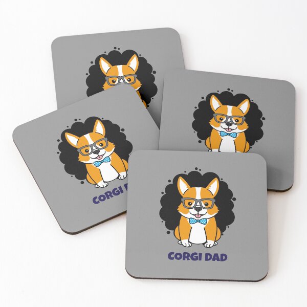 Item preview, The Corgi Dad- Cute Corgi Puppy Wearing Glasses designed and sold by thefunstreet.