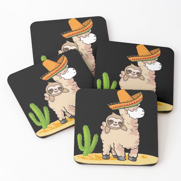 Item preview, Cinco De Mayo Mexican Llama Sloth Riding Gift Design  product designed and sold by Lisbob.