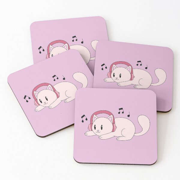 Item preview, Cat with Headphones designed and sold by palaco210.