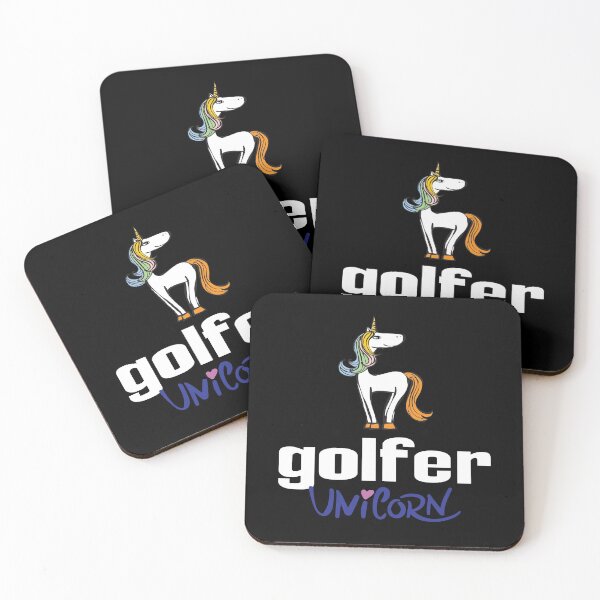 Item preview, Golfer Unicorn Cartoon designed and sold by ProjectX23.