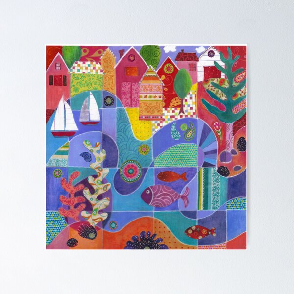 Item preview, Water Front Village designed and sold by Janet Broxon.