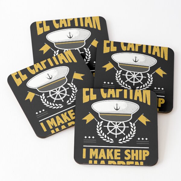 Item preview, El Captain I Make Ship Happen Fun Boating Gift Design product designed and sold by Lisbob.