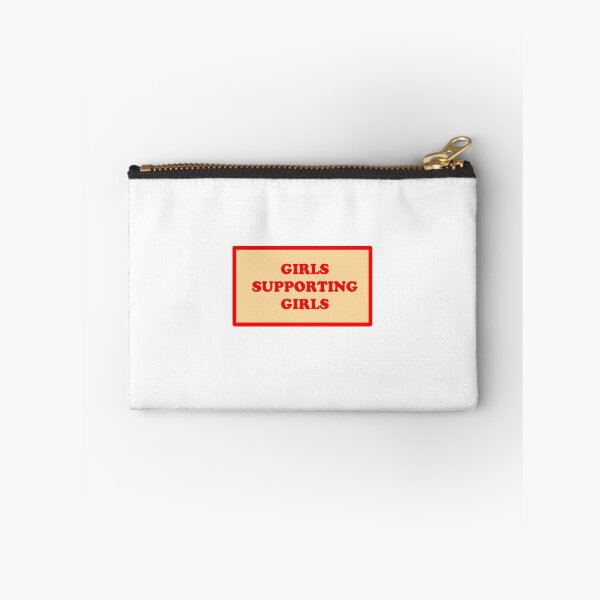 Item preview, Girls supporting girls red/yellow designed and sold by thicker than  a sticker.