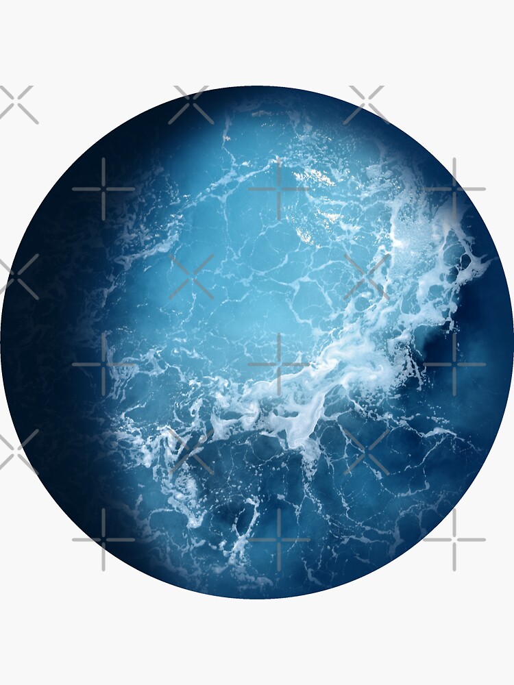 "Tides in the Waxing Gibbous Moon" Sticker for Sale by CreativeSalad