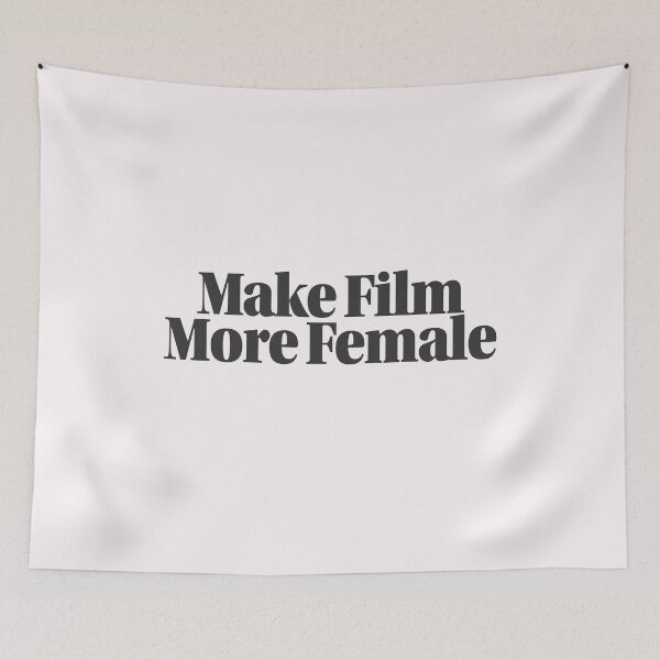 Item preview, Make Film More Female Dark Grey Text designed and sold by makefilmfemale.