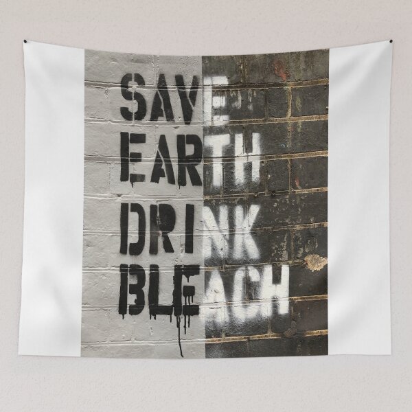 Item preview, Save Earth Drink Bleach graffiti designed and sold by mchersam.