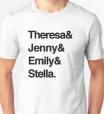 Theresa & Jenny & Emily & Stella — BLACK Unisex T-Shirt