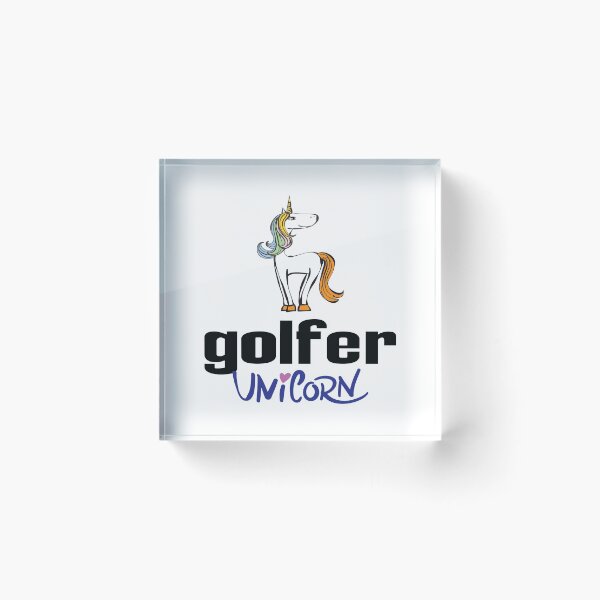 Item preview, Golfer Unicorn Cartoon designed and sold by ProjectX23.