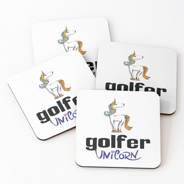 Item preview, Golfer Unicorn Cartoon designed and sold by ProjectX23.