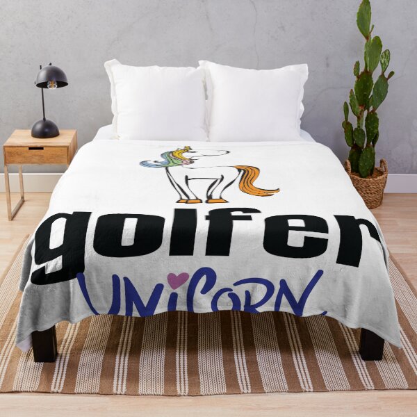 Item preview, Golfer Unicorn Cartoon designed and sold by ProjectX23.