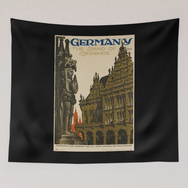 Item preview, Germany the Land of Legends vintage travel poster designed and sold by stickart-marek.