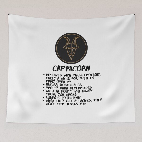 Item preview, Capricorn Zodiac Funny Description designed and sold by ricknosis.