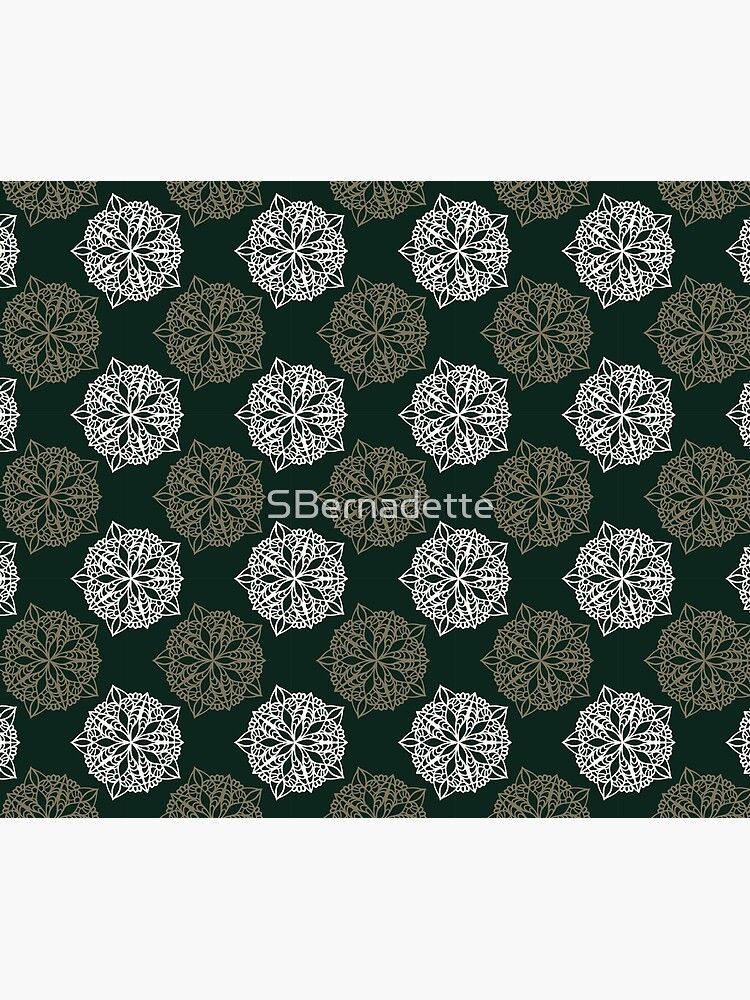 Artwork view, Green Flowers  designed and sold by SBernadette