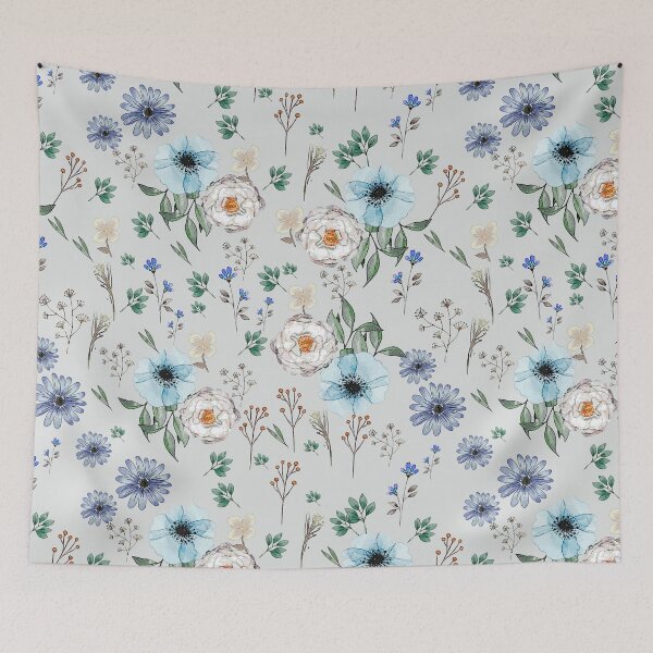 Item preview, Bright Fresh Flower Peonies Pattern Design designed and sold by dmr studio.