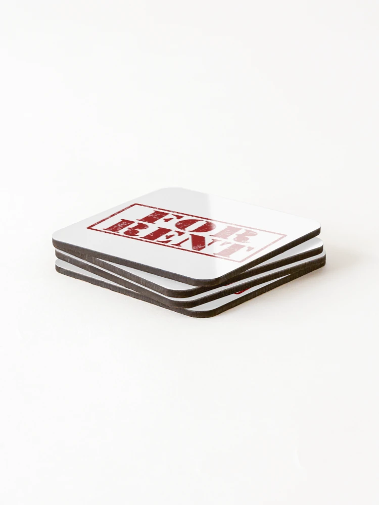Thumbnail 4 of 5, Coasters (Set of 4), FOR RENT designed and sold by lacm2020.