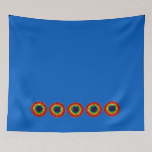 Item preview, Pride patch, realistic crocheted rainbow pride patch print. designed and sold by Arachne Art.