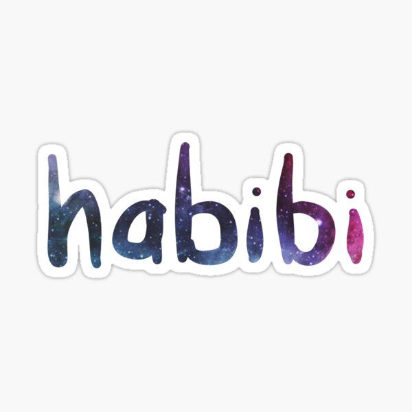 Habibi - Arabic Word - My love Sticker