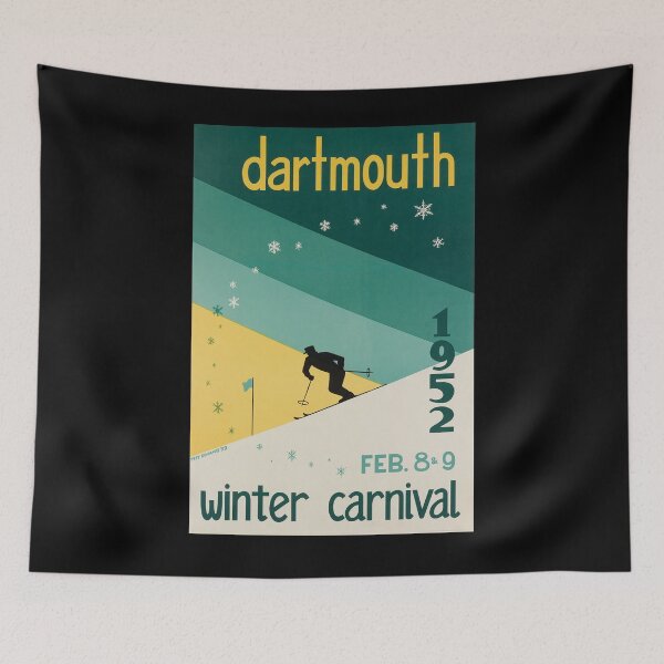 Item preview, 1952 Dartmouth vintage travel poster designed and sold by stickart-marek.