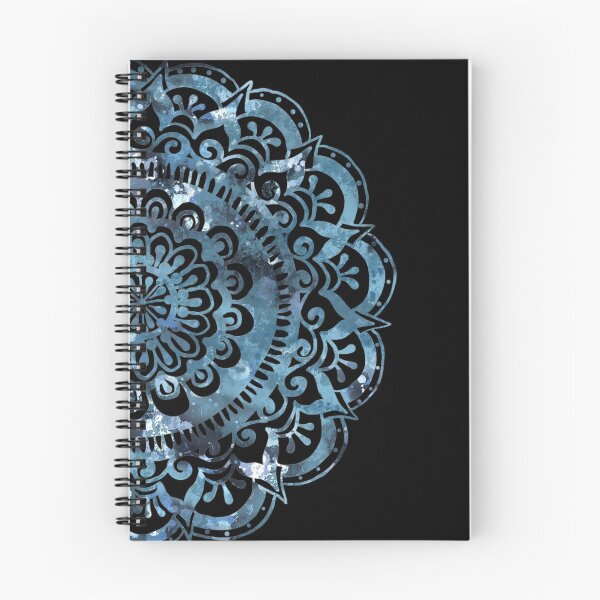 Item preview, Midnight Ocean Splash Mandala on Black designed and sold by ArtByDrax.