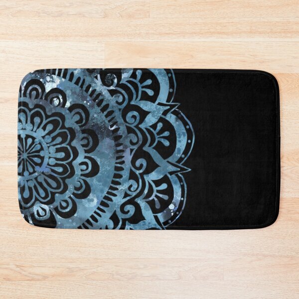 Item preview, Midnight Ocean Splash Mandala on Black designed and sold by ArtByDrax.