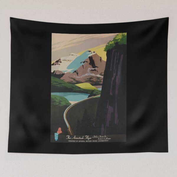 Item preview, The Aroostook Flyer vintage travel poster designed and sold by stickart-marek.