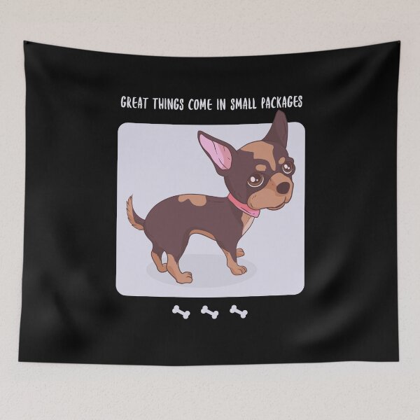 Item preview, Chihuahua Design / Great Things Come in Small Packages  / Cute Chihuahua designed and sold by RedBoyShop.