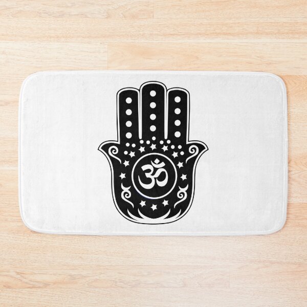 Item preview, Hand of Hamsa Om Ohm Symbol designed and sold by Rustic Valley Studio.