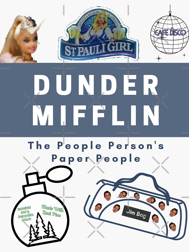 Dunder Mifflin Logo Sticker for Sale by TrinityN