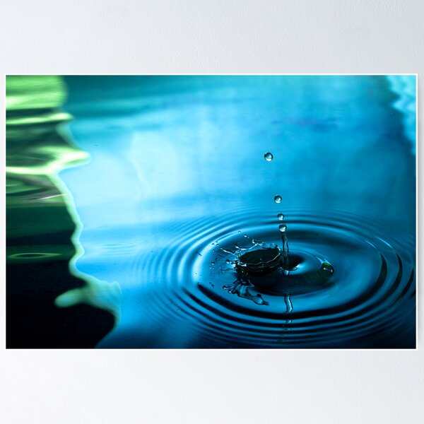 Item preview, Water Droplets Blue/Green designed and sold by jphphotography.