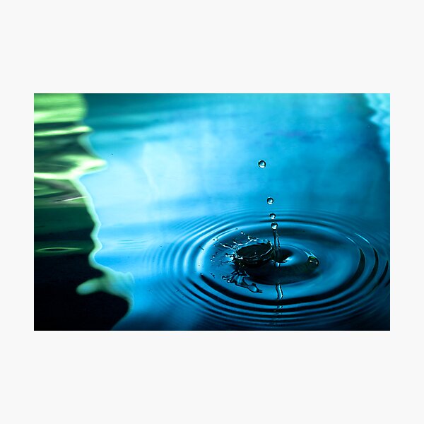 Item preview, Water Droplets Blue/Green designed and sold by jphphotography.
