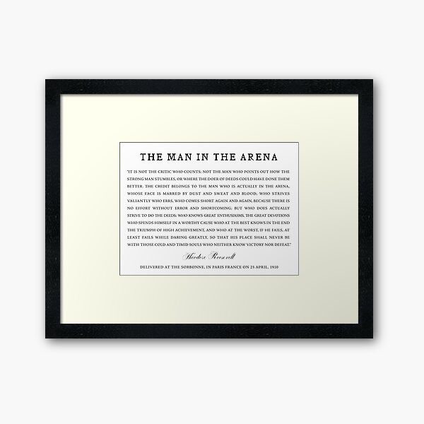 Item preview, The Man In The Arena  designed and sold by corbrand.