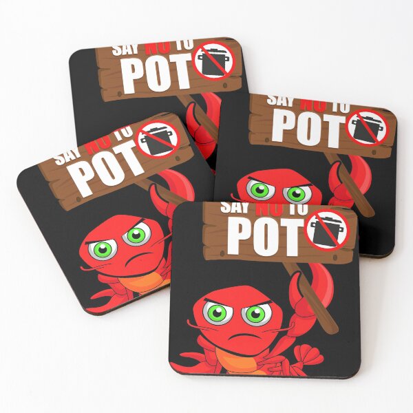 Item preview, Crawfish Pun Joke Design - Say No To Pot - Fun Gift design designed and sold by Lisbob.