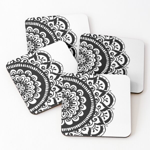 Item preview, Midnight Mandala On White designed and sold by ArtByDrax.