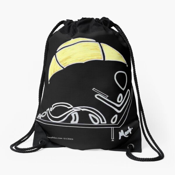 BlackWhiteandMax Beached In Morocco Drawstring Bag